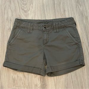 green khaki juniors shorts